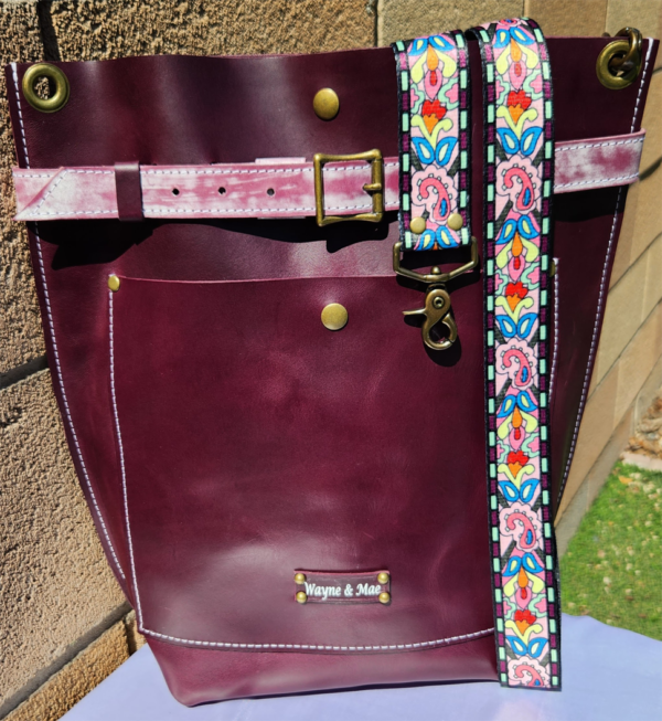 concord grape tote bag sunlight